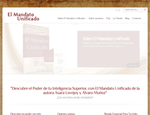 Tablet Screenshot of elmandatounificado.com